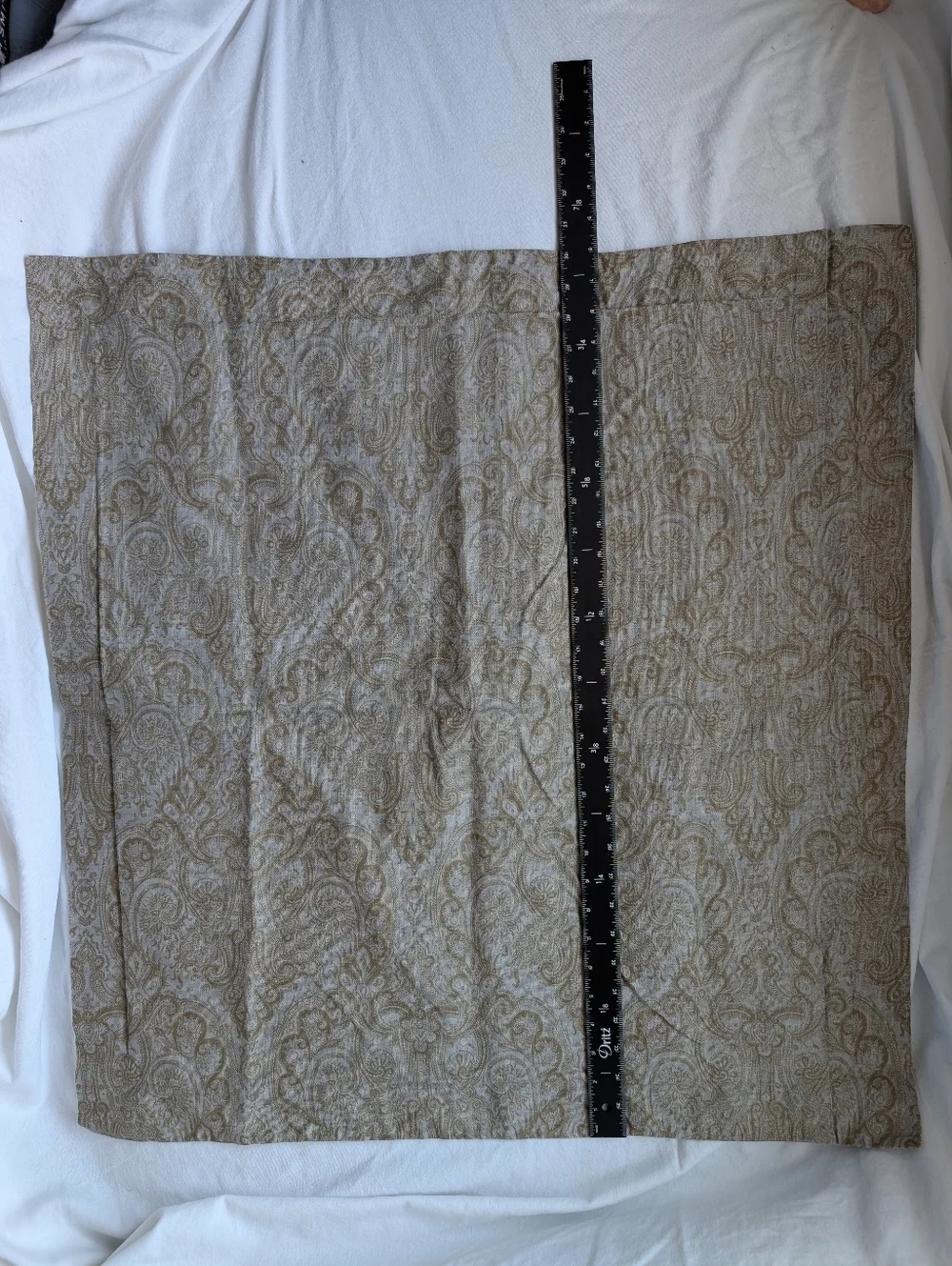 Restoration Hardware Paisley Italien Block Print Cotton Euro Pillow Covers -2